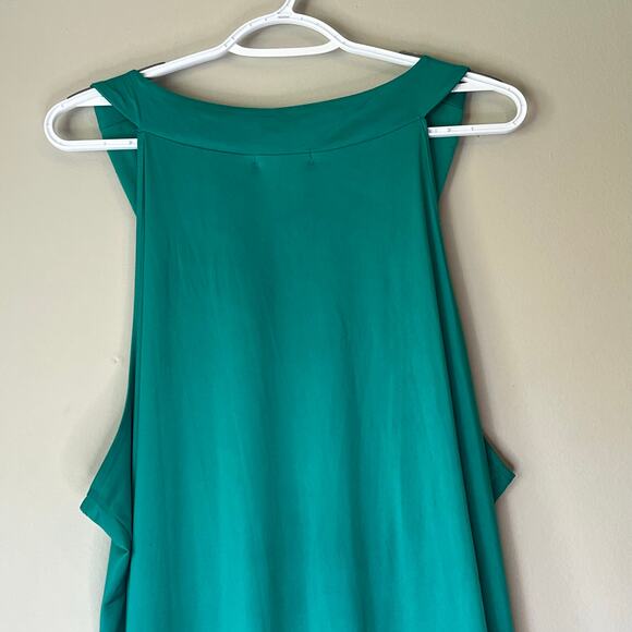 Maurices Green Tank Top with Beaded Neckline Size 3 - Picture 7 of 14